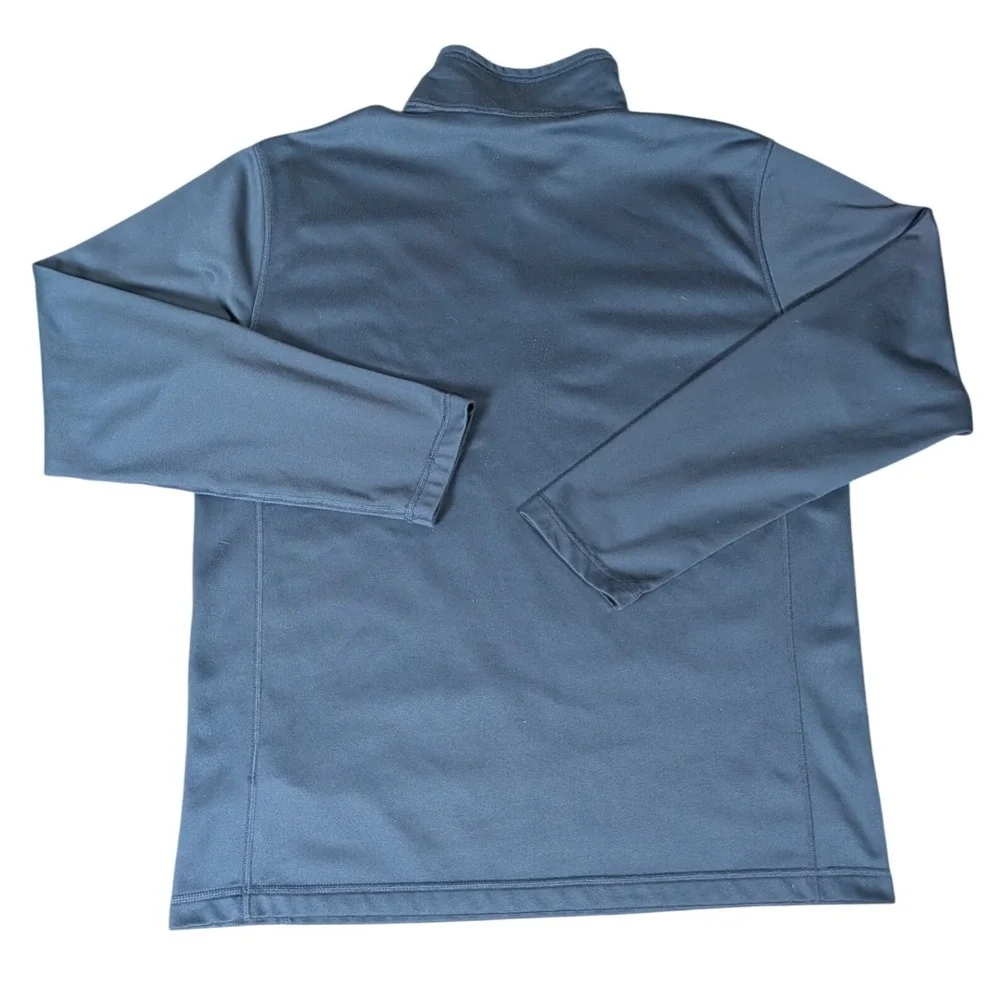 The North Face Mens Quarter Zip Pullover Blue Grey Performance Fleece L